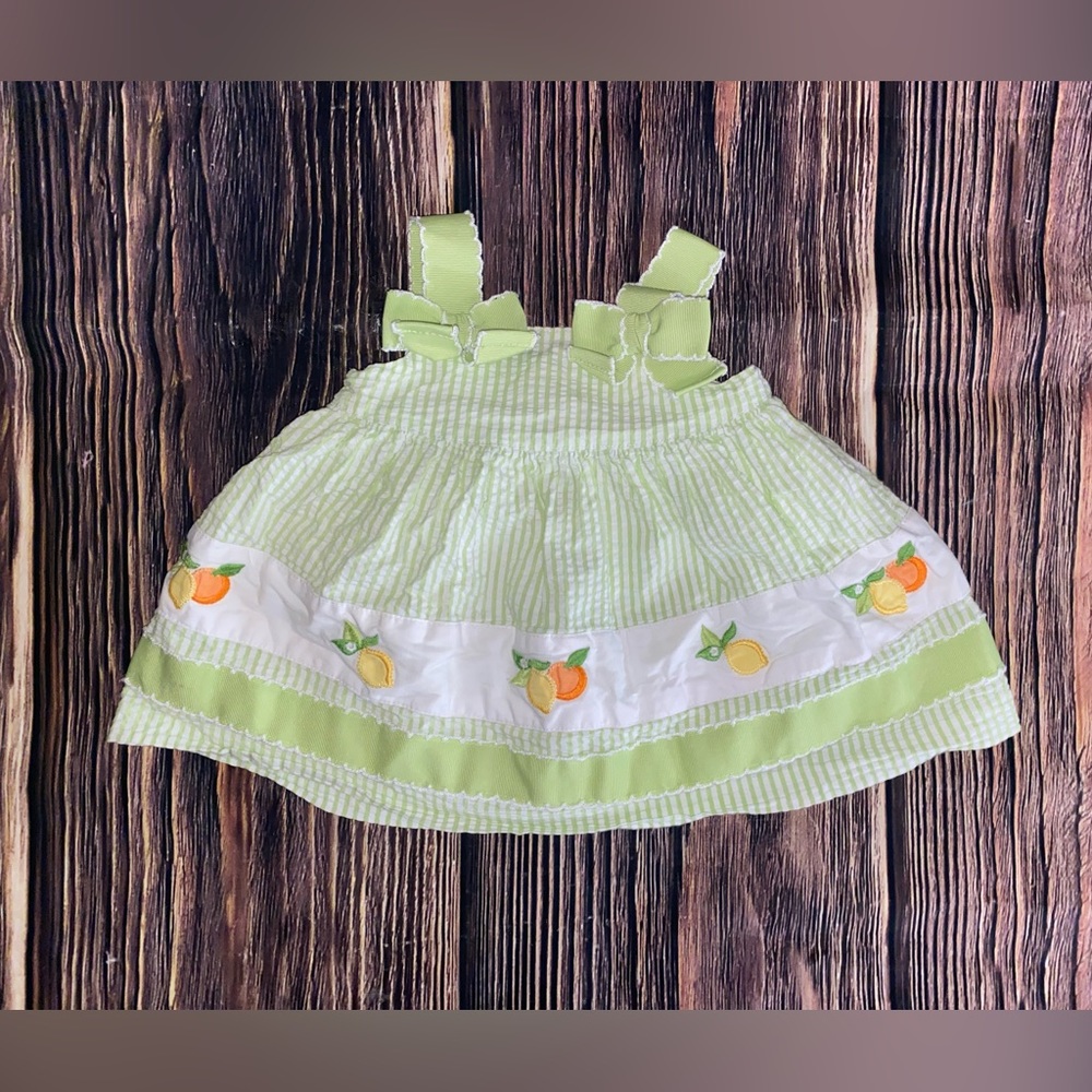 Gymboree Seersucker Summer Dress Sz 0-3M